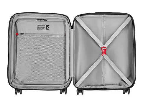 Чемодан WENGER Prymo, чёрный, малый, 40х55х20 см, 36 л, ABS+PC