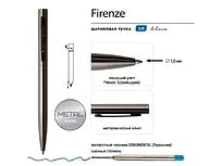 Ручка Firenze шариковая автоматическая, вороненая сталь
