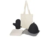 Банный набор с килтом Healing Light, мужской, серый