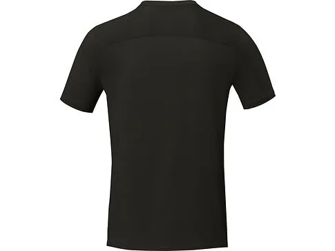 Borax Мужская футболка с короткими рукавами из переработанного полиэстера, сертифицированного согласно GRS - сплошной черный