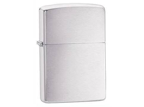 Зажигалка ZIPPO Classic с покрытием Brushed Chrome, латунь/сталь, серебристая, матовая, 38x13x57 мм