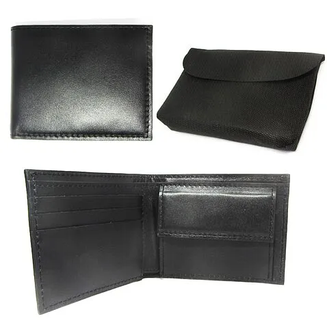 Кошелек из натуральной кожи, UP006, черный Кошелек из натуральной кожи, UP006, черный