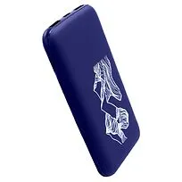 Внешний аккумулятор Kugo, 10000 mAh с подсветкой гравировки, синий