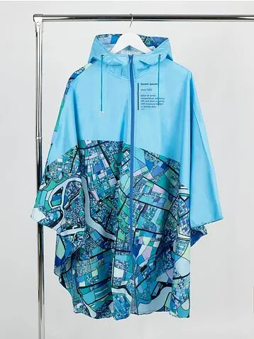 Дождевик-пончо AquaStop взрослый на заказ, разноцветный, единый размер