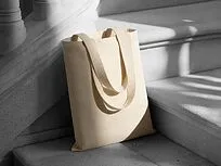 Сумка для шопинга Steady из хлопка с парусиновыми ручками, 260 г/м2, натуральный