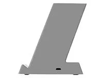 Беспроводная зарядка-подставка с подсветкой Glow box, серый (Р)