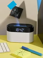 Увлажнитель-ароматизатор с часами и подсветкой ClockWave, белый