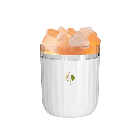 Светодиодный арома-увлажнитель с кристаллами соли Crystal Fog, белый