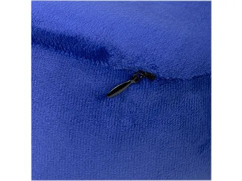 Подушка TORBER, дорожная, с эффектом памяти, синяя, полиэстер+спандекс