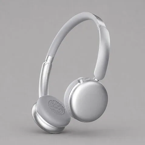 Беспроводные накладные наушники Stereo Light, BT 5.4, 300 мАч, cеребристый, Deppa