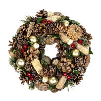 Новогодний венок Christmas, диаметр 22 см