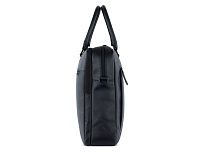Портфель мужской BUGATTI Clark, чёрный, воловья кожа/полиэстер, 40х9,5х29 см, 10 л