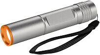 Водонепроницаемый фонарик IPX-4 CREE R3, серебристый