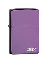Зажигалка ZIPPO Classic с покрытием Abyss, латунь/сталь, глянцевая,  сиреневый