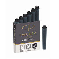 Чернильные мини-картриджи Parker для перьевых ручек, черный