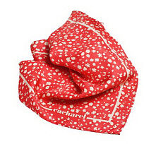 Шелковый платок от Cacharel Luxembourg Red 53х53 см, красный