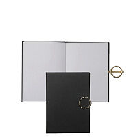 Элегантный и простой блокнот Note pad A6 Boucle Noir, черный